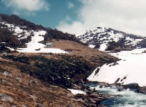 Pounds Creek Hut and the Snowy River